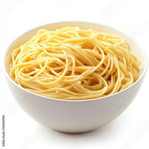 Bowl Of Spaghetti Isolated