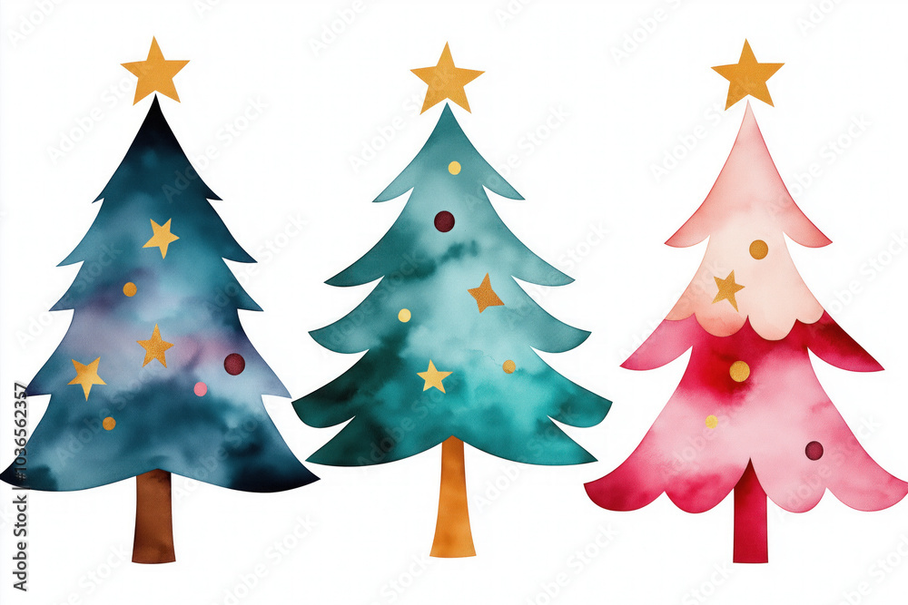 Obraz premium Christmas Tree Vector Illustration