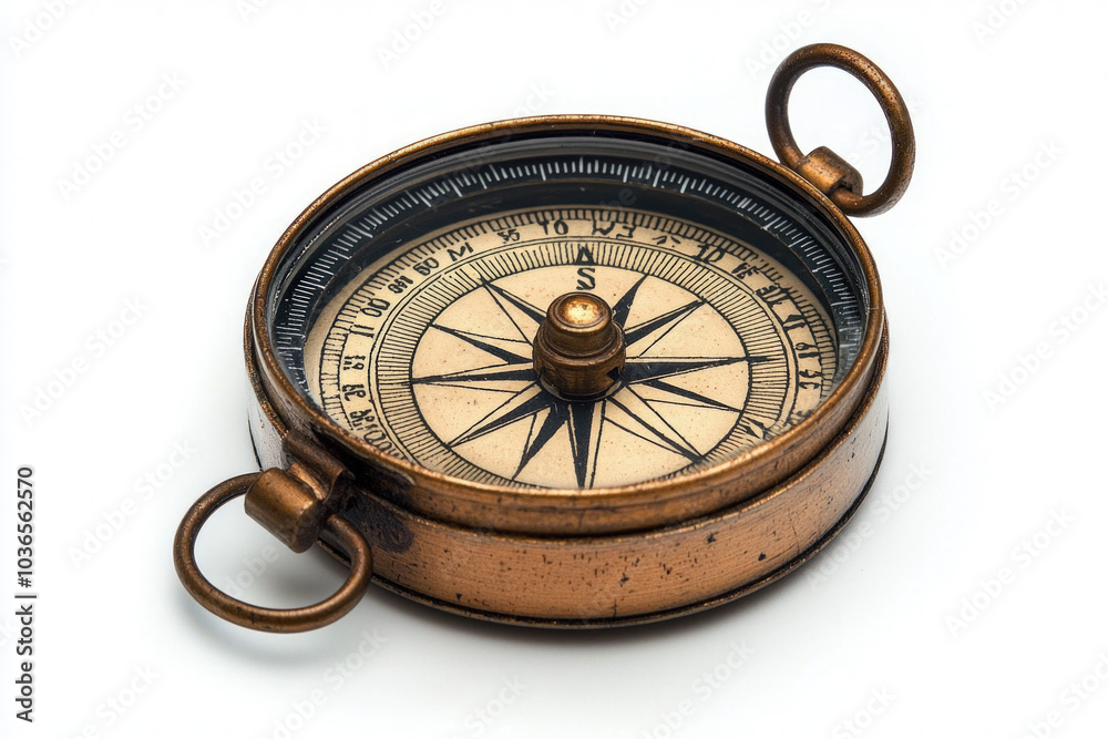 Compass On White Background Compass On White Background