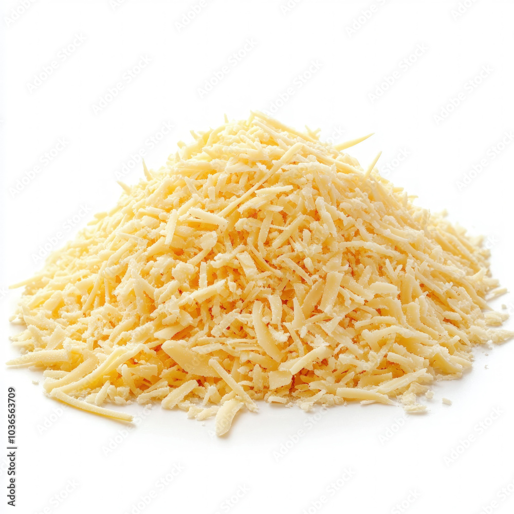 Grated Cheese Isolated Grated Cheese Isolated