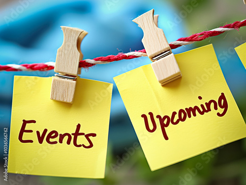 Upcoming Events text writte...