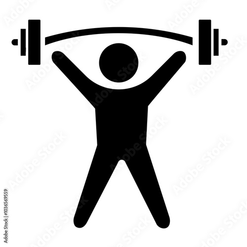 Fitness and Health icon on glyph style