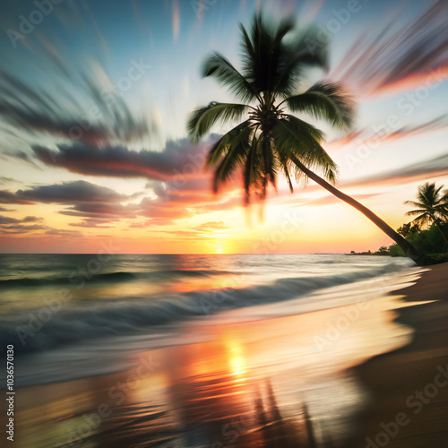 sunset on the beach. sunset, palm, beach, tree, tropical, sea, sky, ocean, sunrise, sun, island, nature, travel, summer, silhouette, hawaii, paradise, evening, water, vacation, exotic, landscape, palm