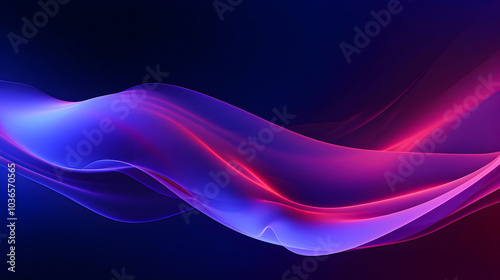 Photo Glow Flow big neon wave background