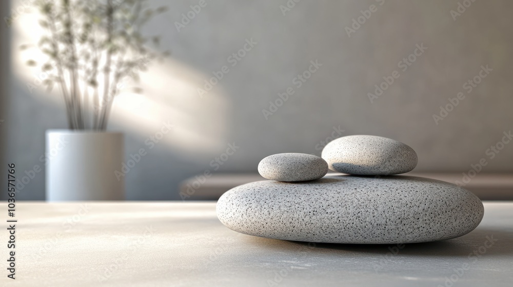 Empty stone surface to place beauty or cosmetic product, spa concept in the background Empty stone surface to place beauty or cosmetic product, spa concept in the background