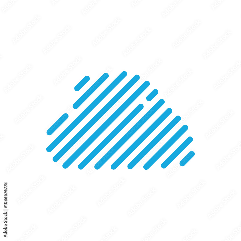 Initials letter I Cloud Network logo design Initials letter I Cloud Network logo design