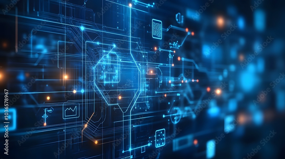Digital technology and science background. Digital technology and science background.