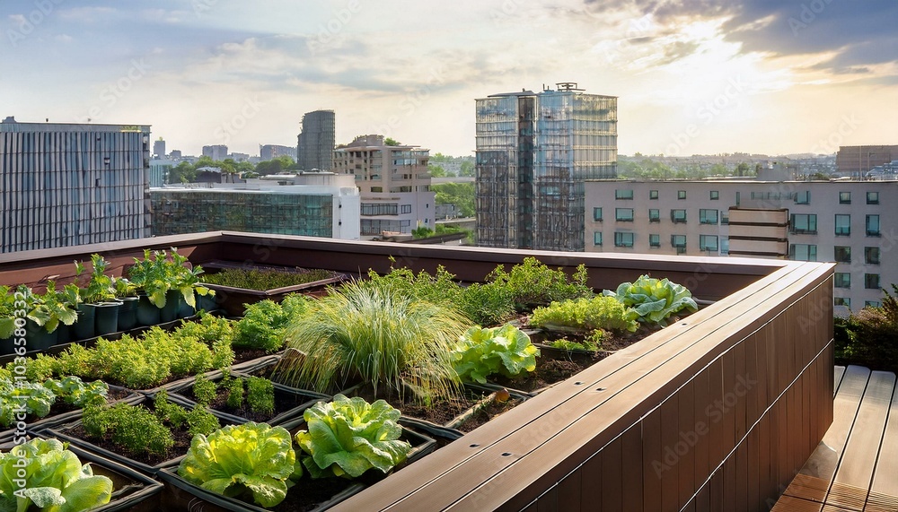 A closer look at Vegetable Garden Rooftop Luxury Apartment