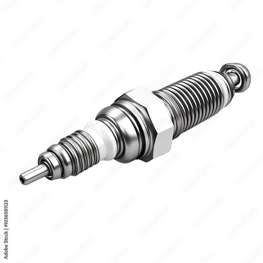 Diesel engine fuel injectors, detailed view, isolated on a white background. transparent background Diesel engine fuel injectors, detailed view, isolated on a white background. transparent background