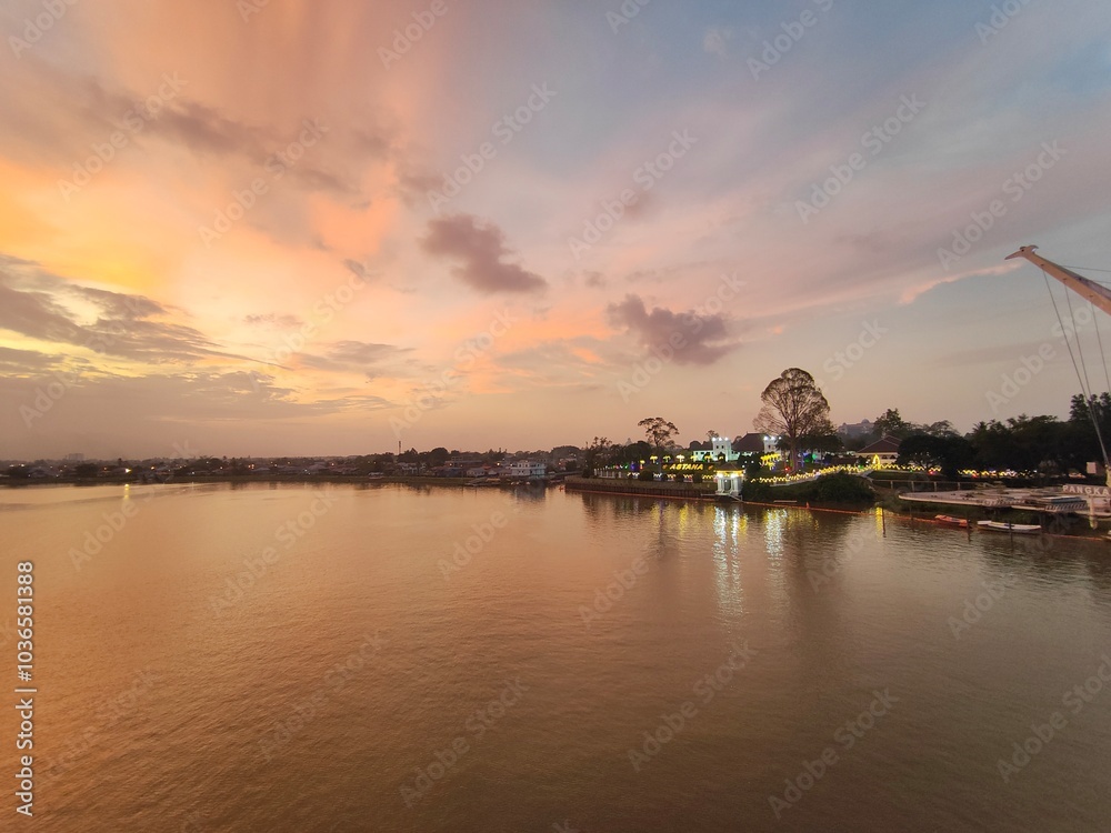 Sunset Rajang River Sunset Rajang River
