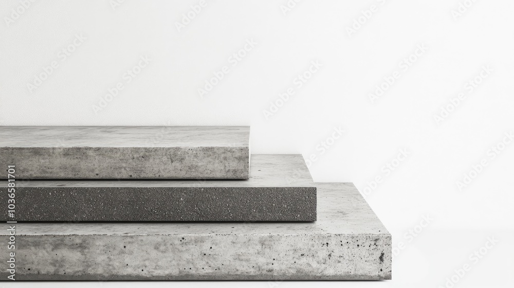 Reinforced concrete floor slab samples displayed against a white background