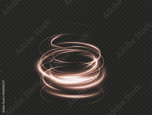 Festive pink stripe on transparent background. red curl twirl for the holidays. red colored curve rope. Vector png twirl, line, curve, rope, stripe design element.