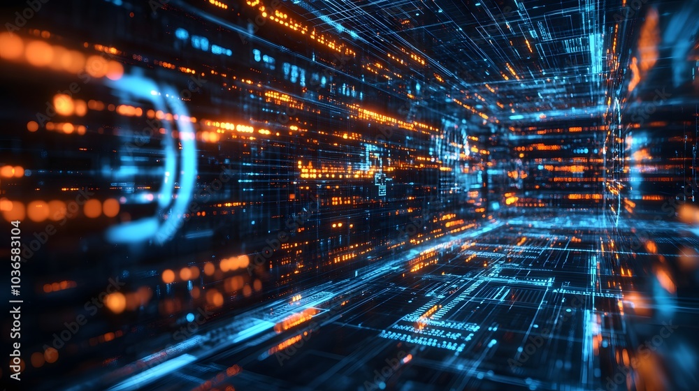 Digital technology and science background. Digital technology and science background.