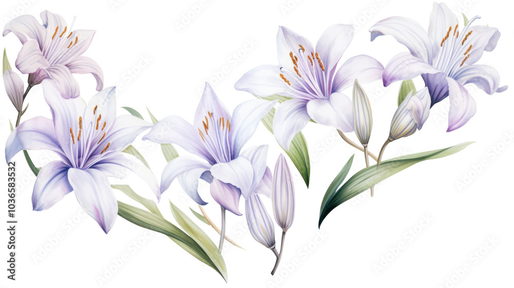 Set of watercolor wildflowers painting isolated on clear png background and transparent background. Fresh and nature concept for nature decorative and flower element, AI generative. Set of watercolor wildflowers painting isolated on clear png background and transparent background. Fresh and nature concept for nature decorative and flower element, AI generative.