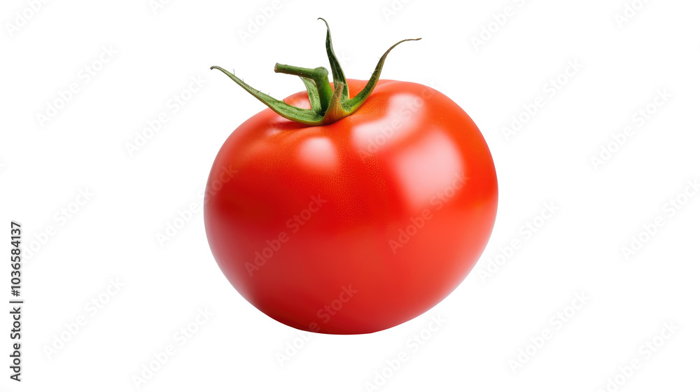 Fresh raw organic tomato on white isolated on clear png background and transparent background. Vegetable and food concept for health, AI generative. Fresh raw organic tomato on white isolated on clear png background and transparent background. Vegetable and food concept for health, AI generative.