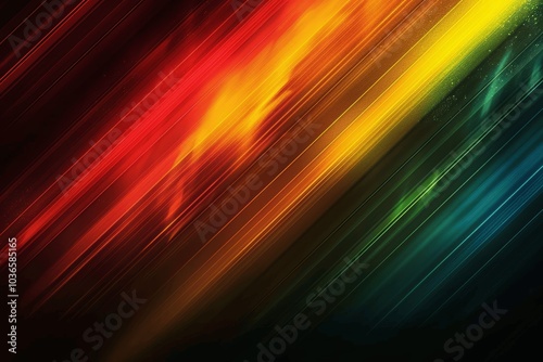 Juneteenth Freedom Day Background - Black History Month Racial Equality Human Rights Celebration with Red Yellow Green Gradient