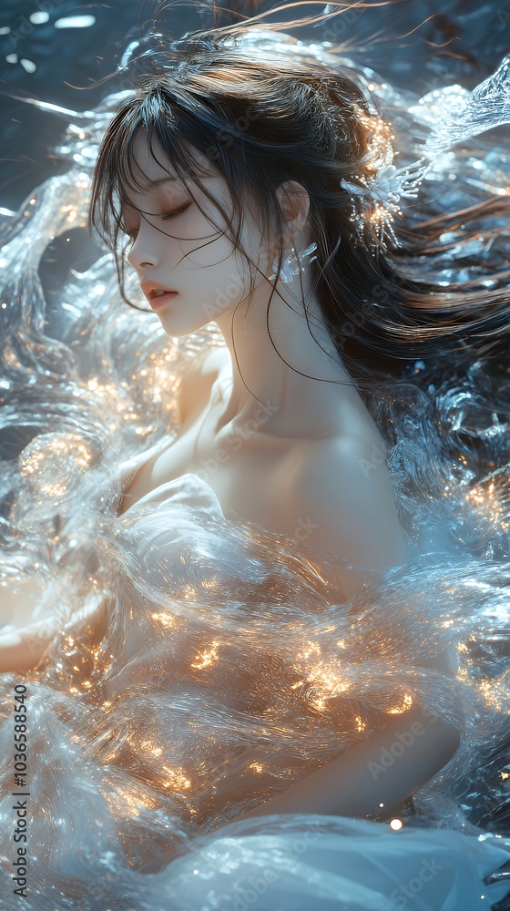 Obraz premium 日本人女性(縦型サイズ)