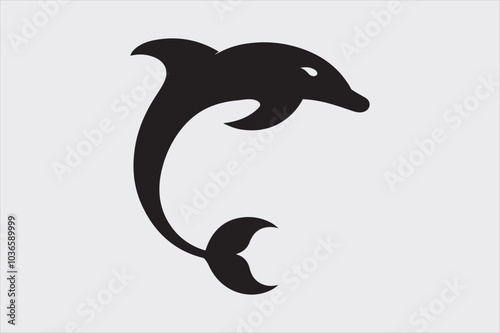 A Minimalist Dolphin Logo Design.