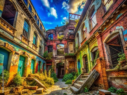 Experience the thrill of urban exploration through stunning 3D wallpapers, immersing you in abandoned and dilapidated spaces.