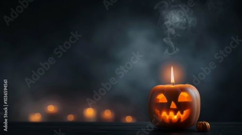 Gothic-inspired, eerie Halloween décor with a joyous atmosphere photo