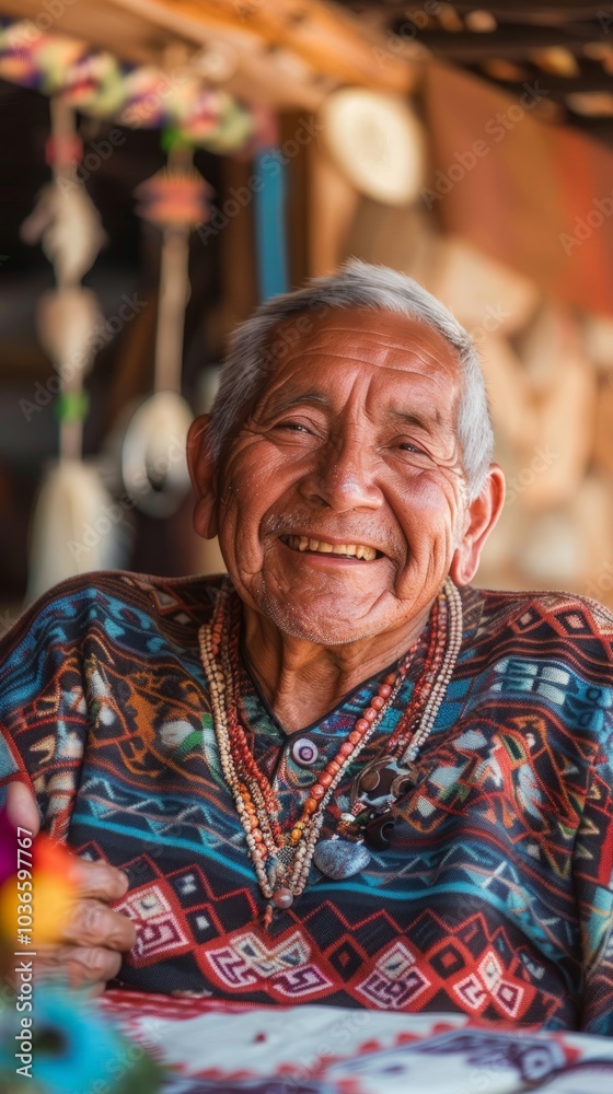 Portrait of a smiling storyteller sharing tales of folklore and legend, passing down oral traditions through generations. Portrait of a smiling storyteller sharing tales of folklore and legend, passing down oral traditions through generations.