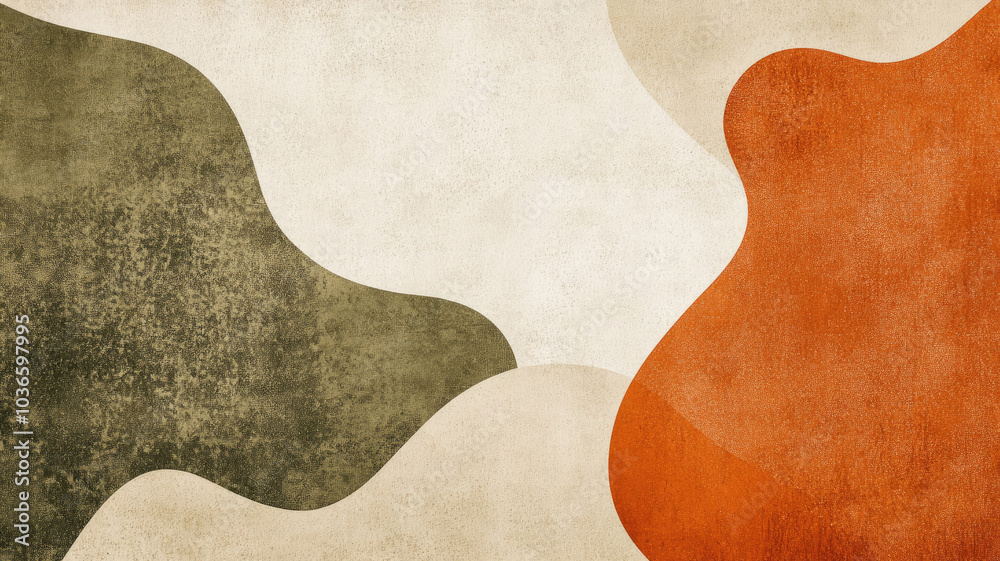 Geometric waves in earthy tones with textured abstract background Geometric waves in earthy tones with textured abstract background
