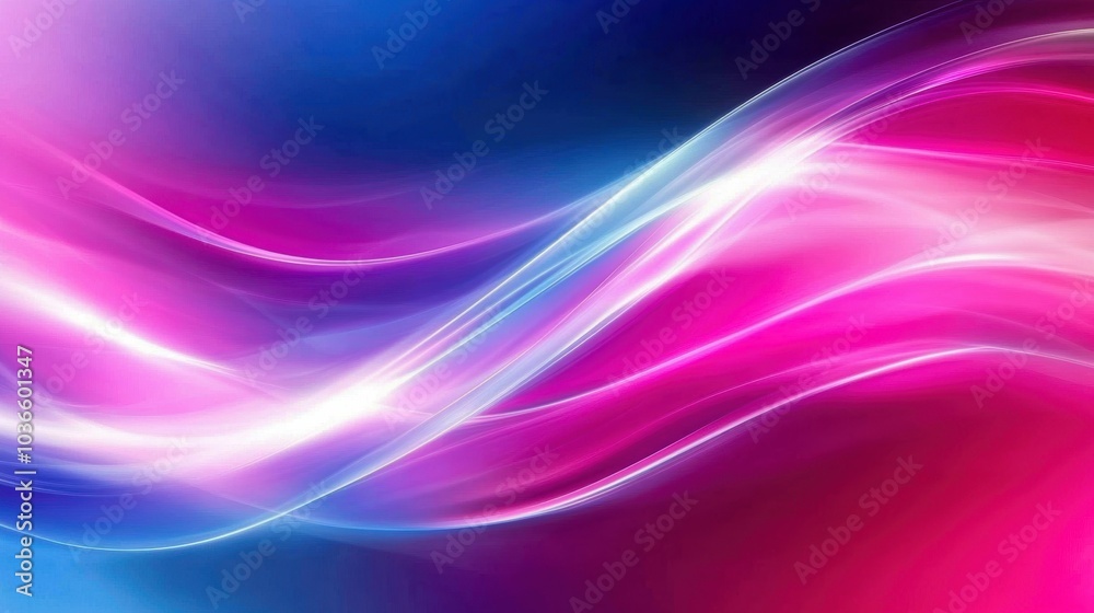 Abstract colorful wave background with vivid pink, blue, and white light trails. Abstract colorful wave background with vivid pink, blue, and white light trails.