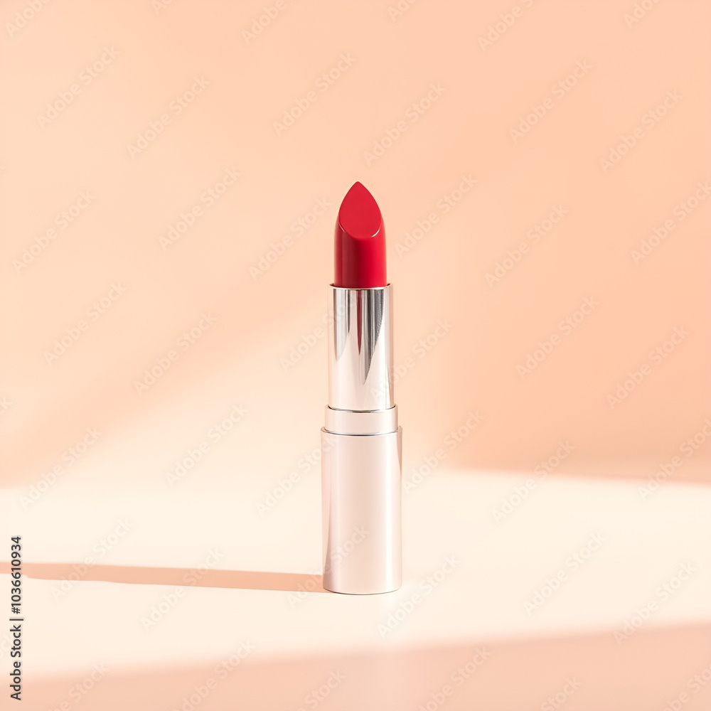 lipstick in minimal style on empty and simple background