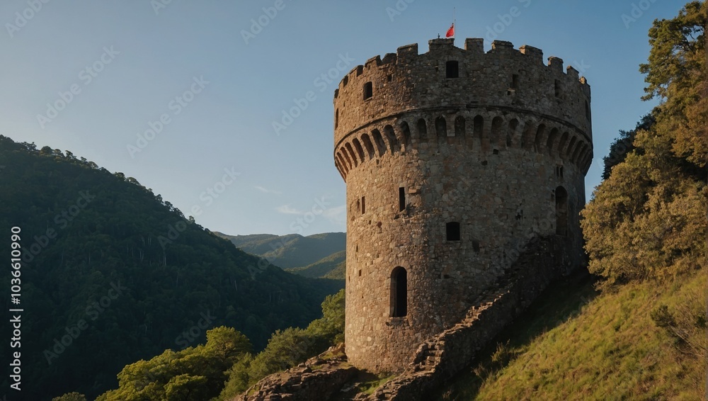 The archer tower is a masterpiece of architectural design The archer tower is a masterpiece of architectural design