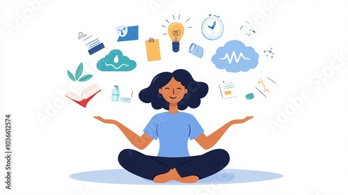 Stress Management Workshop Participation Illustration