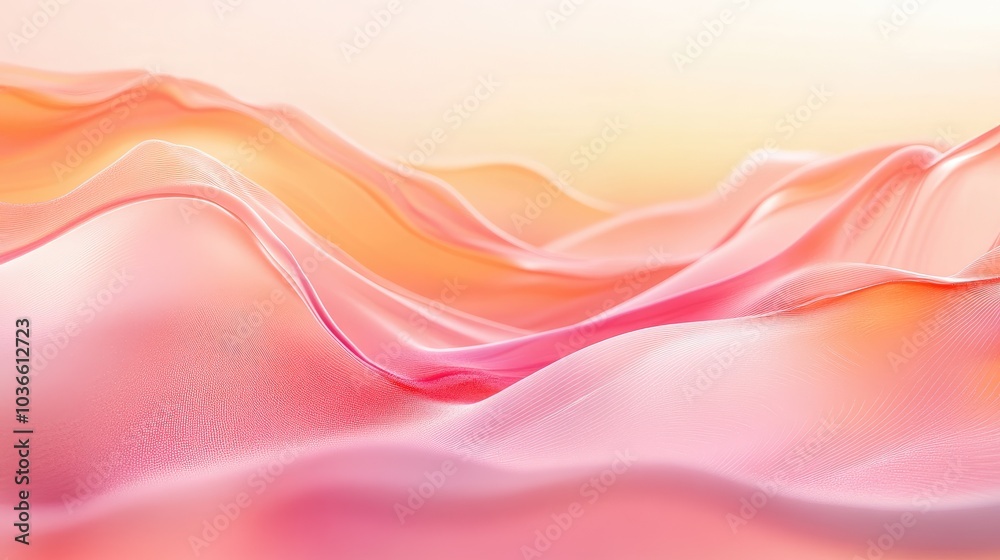 A serene pastel pink and peach background with soft, fluid motion, perfect for a peaceful and gentle atmosphere A serene pastel pink and peach background with soft, fluid motion, perfect for a peaceful and gentle atmosphere