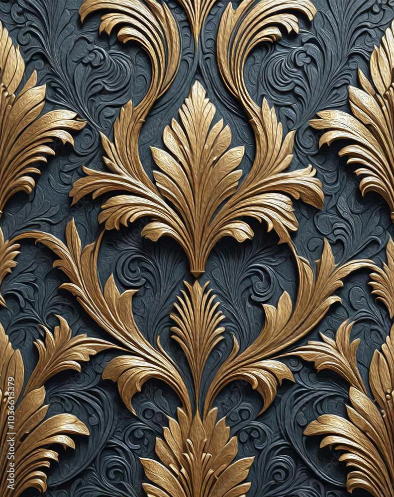 Oil painting . Abstract luxury art deco pattern, golden artistic background Oil painting . Abstract luxury art deco pattern, golden artistic background