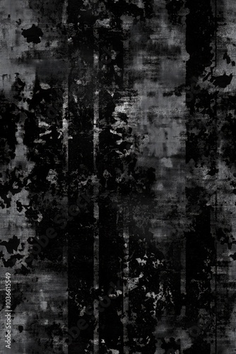 Distressed black overlay with a random tile pattern and gradient background, creating a textured and weathered look. Perfect for adding depth to designs, banners, or wallpapers.