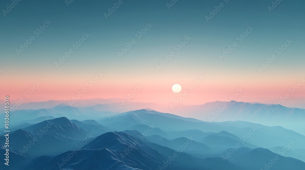 Fototapeta premium Sunrise over the mountains