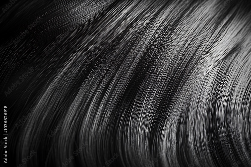 Naklejka premium Background of beautiful black hair.