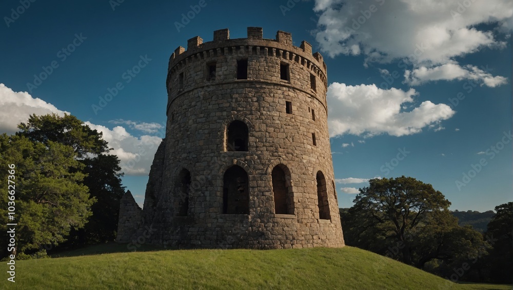 The archer tower is surrounded by enchanting nature and wildlife The archer tower is surrounded by enchanting nature and wildlife