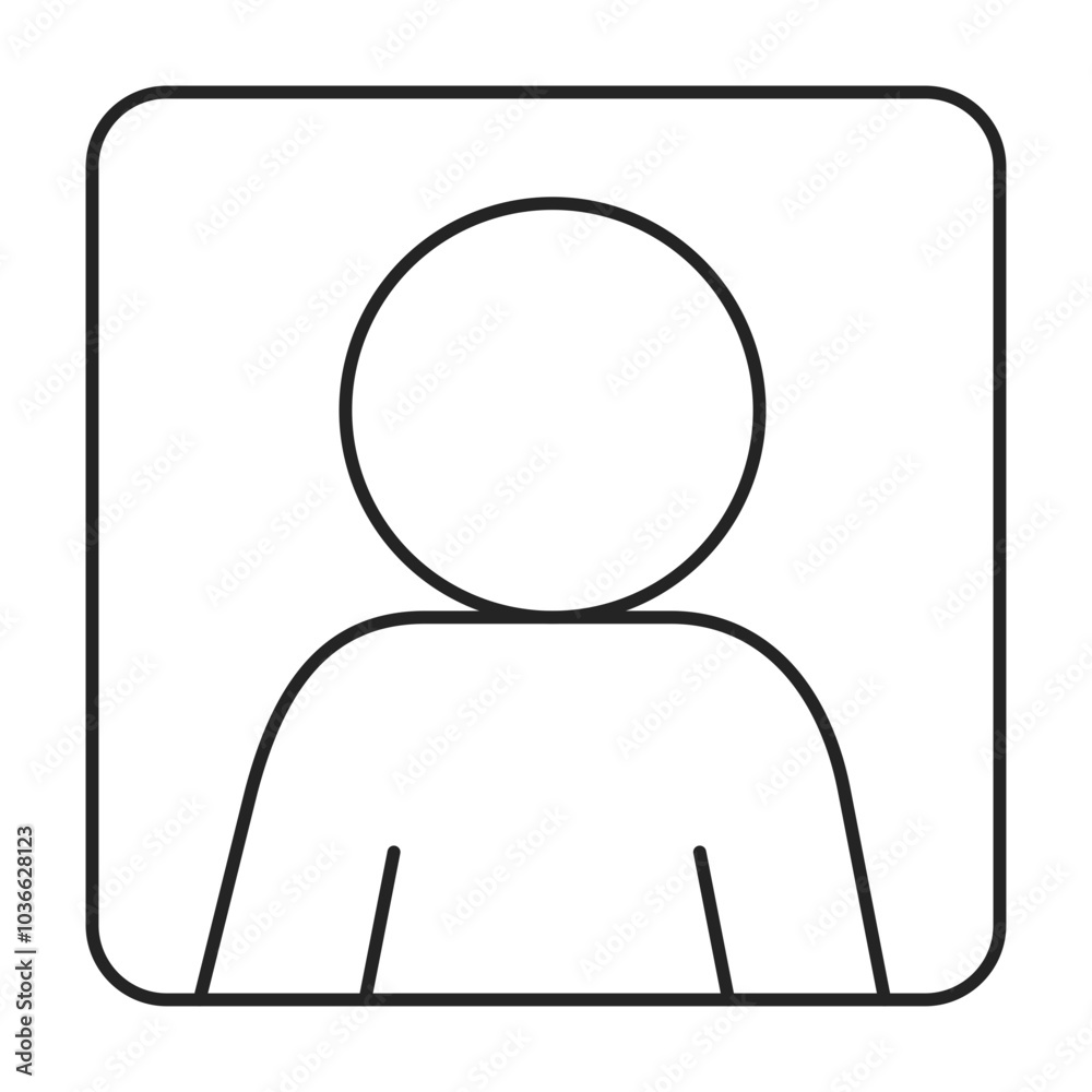 People Line Icon. Contact Icon Editable Stroke Vector Illustration People Line Icon. Contact Icon Editable Stroke Vector Illustration