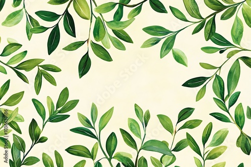 Tropical green leaves background