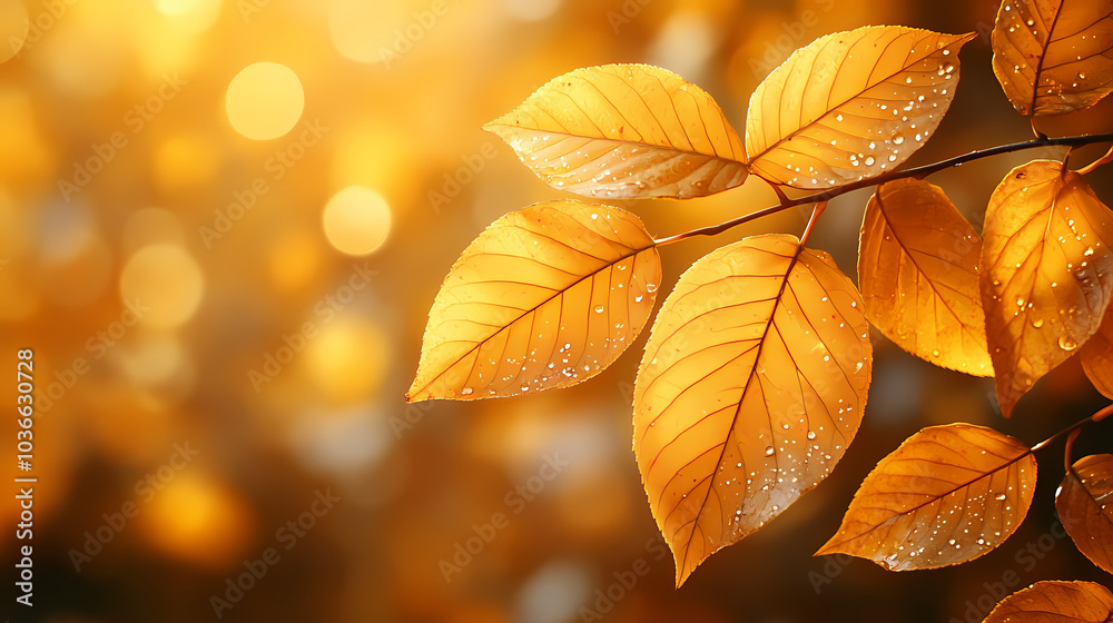 Autumn leaves yellow branches abstract background, leaf fall concept, yellow leaves bokeh Autumn leaves yellow branches abstract background, leaf fall concept, yellow leaves bokeh