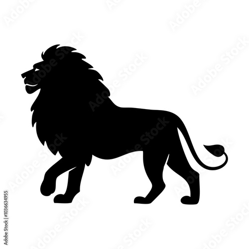 Lion silhouette vector illustration