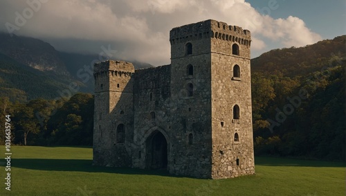 The archer tower offers refuge from the elements