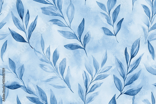 Wallpaper Mural watercolor flowers seamless pattern background Torontodigital.ca