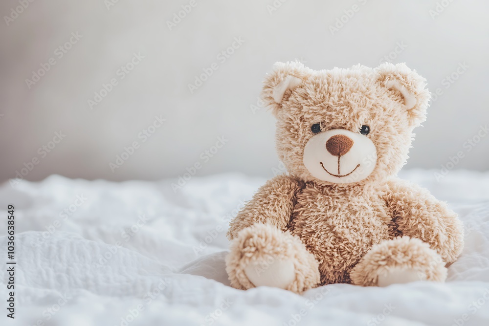 Teddy bear in the bedroom Teddy bear in the bedroom