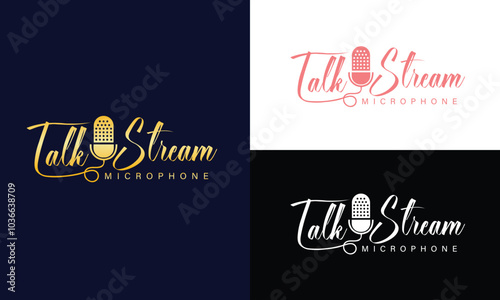 Microphone Logo Design Vector Icon Graphic design