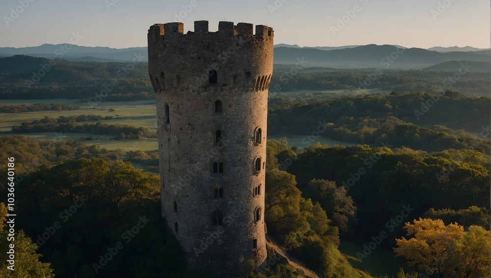 The archer tower provides shelter from the storm The archer tower provides shelter from the storm