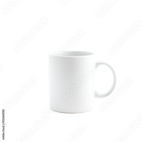 white mug for mockup in minimal style 