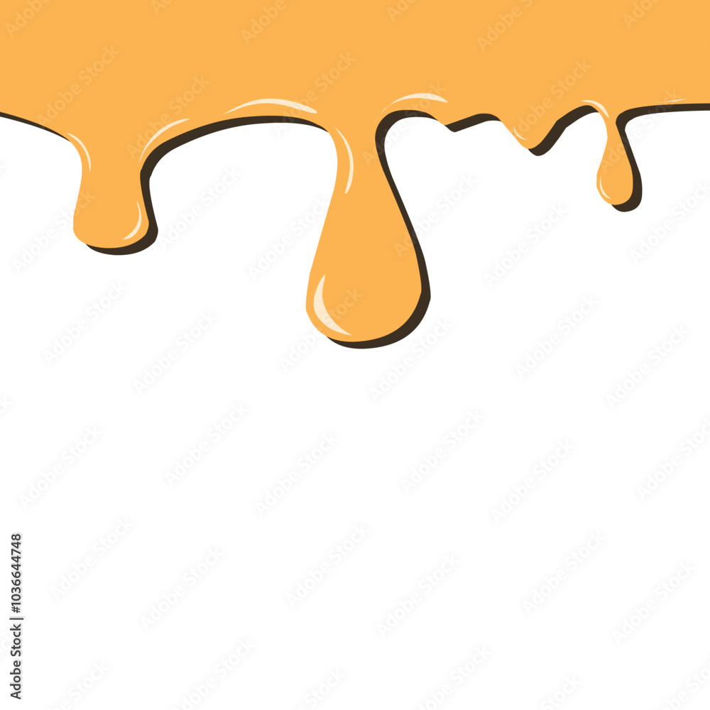 Illustration of melted honey Illustration of melted honey