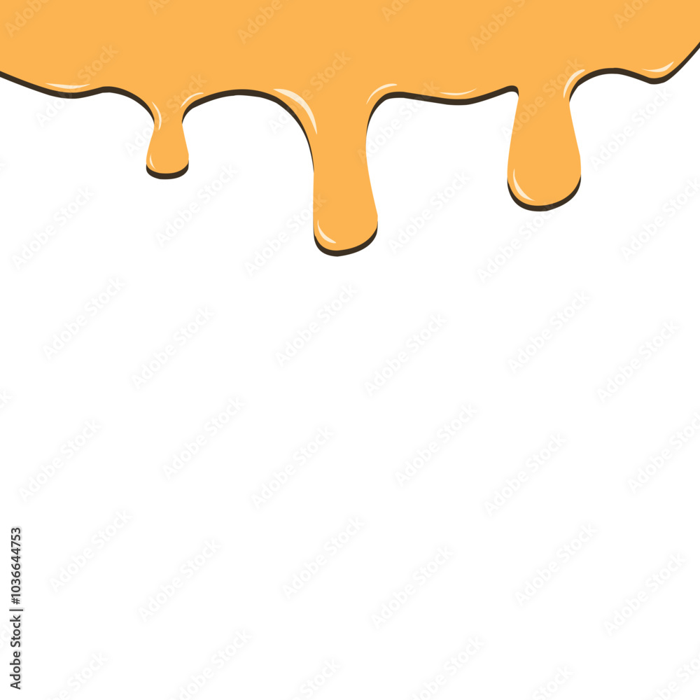 Illustration of melted honey Illustration of melted honey