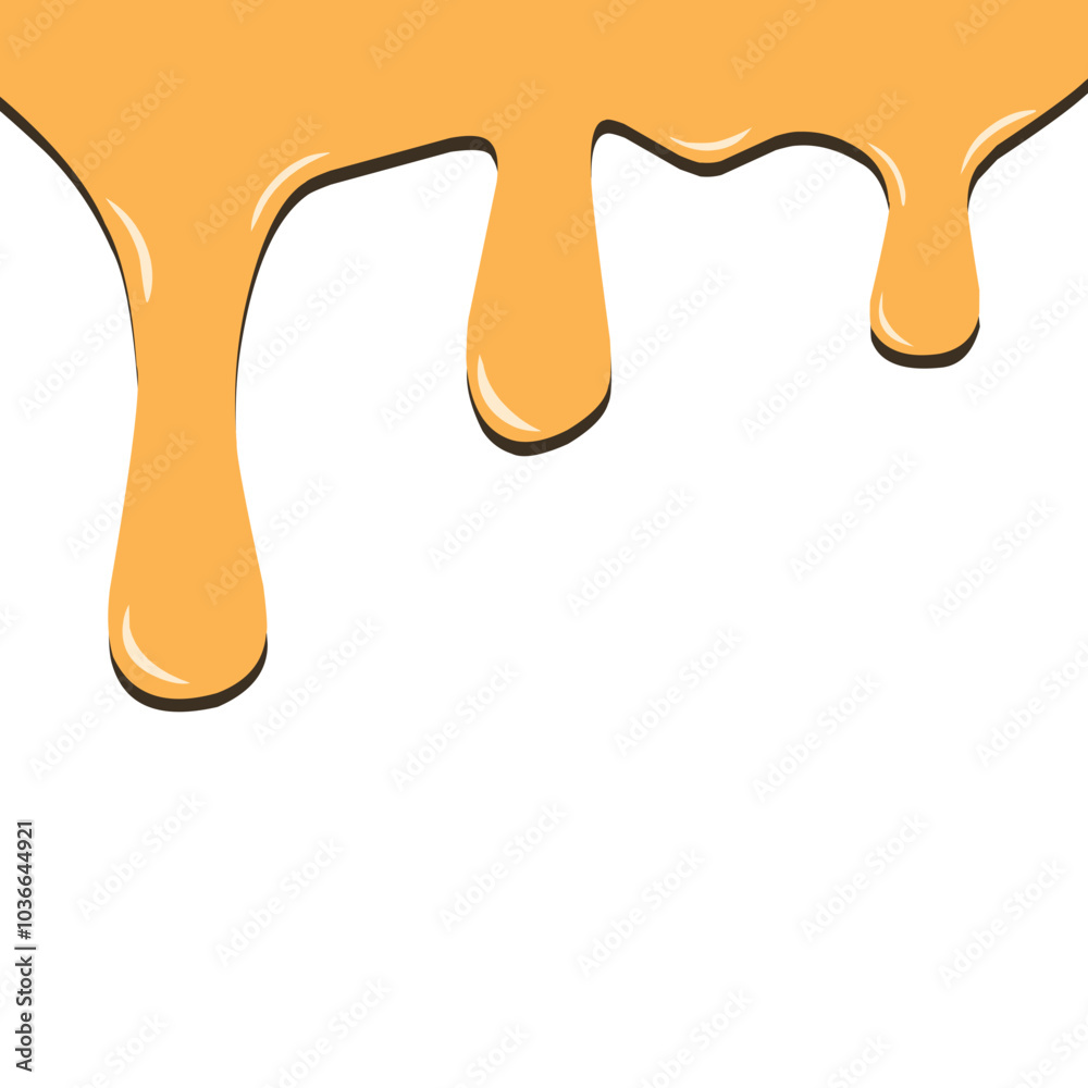 Illustration of melted honey Illustration of melted honey