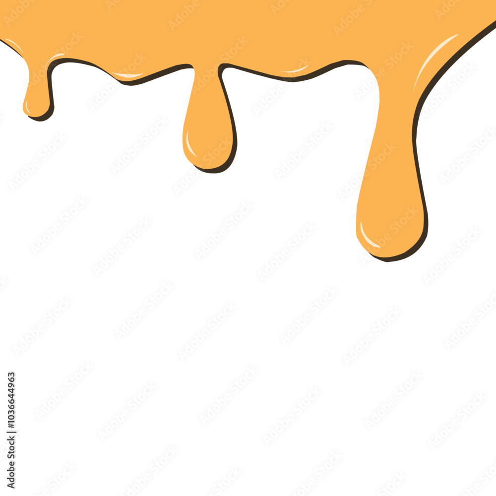 Illustration of melted honey Illustration of melted honey